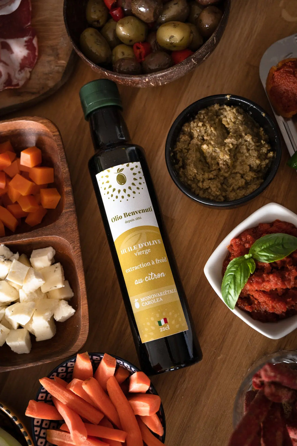 Huile d'olive aromatisée au citron Ma boutique