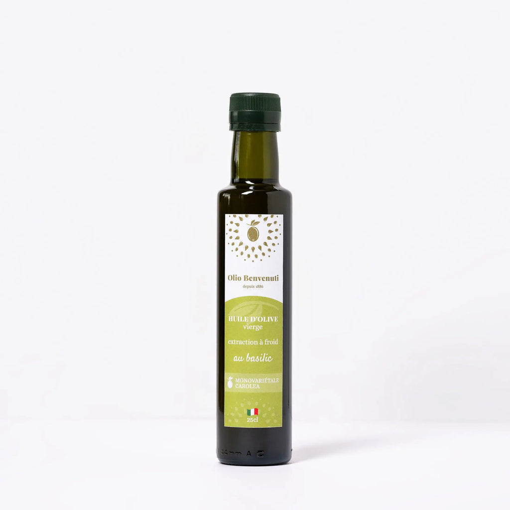 Huile d'olive aromatisée au basilic Ma boutique